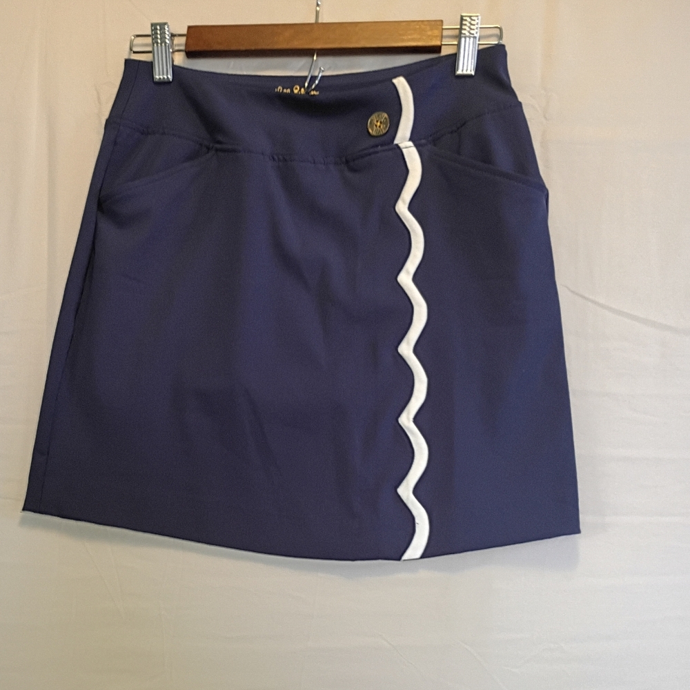 Women Lily Pulitzer Luxletic Navy Blue with White Trim Size 0